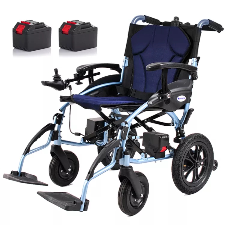 互邦電動輪椅鋰電無刷D3-F快拆電池輕便折疊殘疾人老年代步車旅行